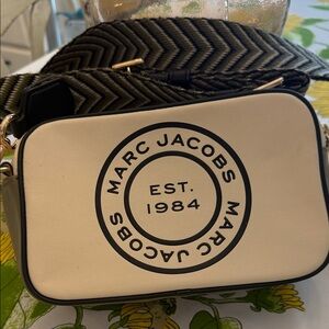 Marc Jacobs Cream and Black Crossbody Bag